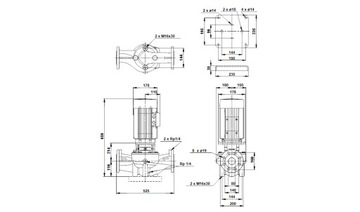 Циркуляционный насос Grundfos LM 80-200/187