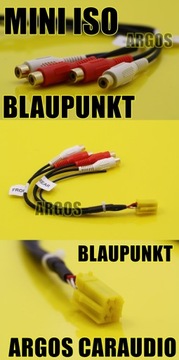 MINI ISO LINE OUT BLAUPUNKT VW AUDI SEAT SKODA