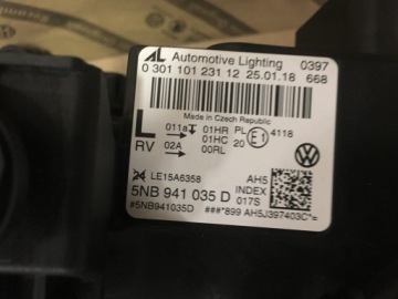 фото thumb №3, Vw tiguan full led лампа передние левая