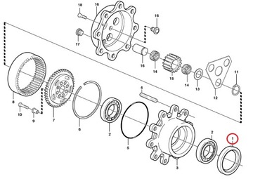 УПЛОТНЕНИЕ СТУПИЦЫ VOLVO BL60 BL61 11988582 OEM