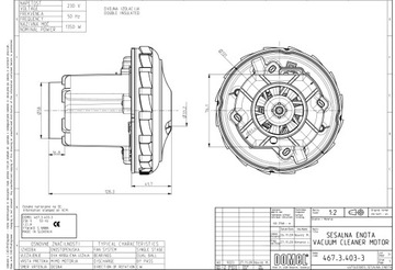 ДВИГАТЕЛЬ DOMEL 467.3.403-3 ZELMER AQUAWELT AQUOS