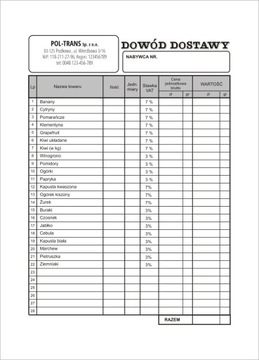 ПОДТВЕРЖДЕНИЕ ДОСТАВКИ Самокопия формата А5/логотип/данные/нумерация