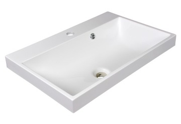 Umywalka 60 cm Wpuszczana w Blat Głęboka Misa