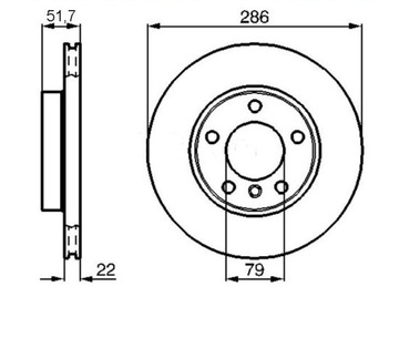 MIKODA 0423 GT ДИСКОВ BMW 3 E36 E46 перед 286мм..