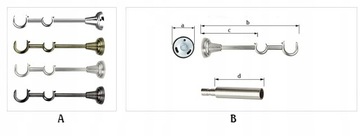 KARNISZE METALOWE RZYMSKIE 25/19mm NA WYMIAR