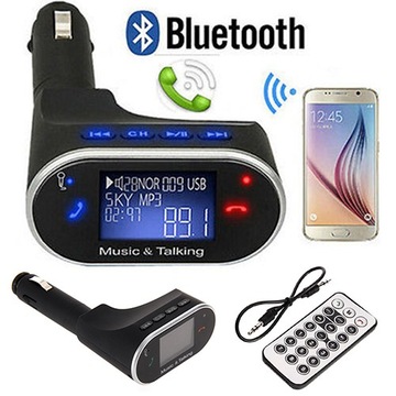 FM-передатчик Bluetooth LCD MP3 USB SD AUX пульт дистанционного управления