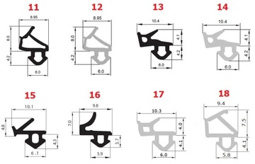 Уплотнитель для окон Оконные уплотнители VEKA COMPLET s-1127 s1126
