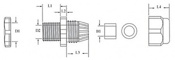 КАБЕЛЬНЫЙ ВВОД КАБЕЛЬНЫЙ Ввод PG-11 PG11 10 шт.