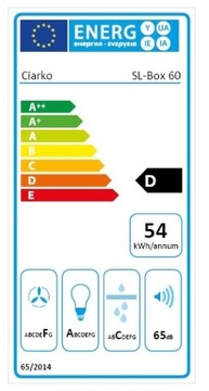 ВЫТЯЖКА CIARKO SL-BOX 60см БЕЛАЯ С БЕЛЫМ СВЕТОДИОДОМ gfg2