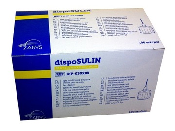 dispoSULIN IGŁY DO PENA 30G 0,30 8mm UNI 200 szt.