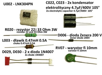 Ремкомплект Whirlpool AWE AWO AWD LNK304 R020