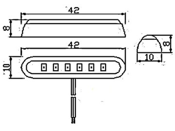 Светодиодная лампа Багажник Вещевой отсек Ниша Ножки NEON 12V 24V