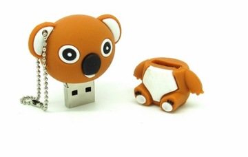 USB-ПЕРЕДНИК 16 ГБ МЕДВЕДЬ КОАЛА БУРЫЙ МЕДВЕДЬ + БРЕЛОК ДЛЯ БРЕЛОКОВ