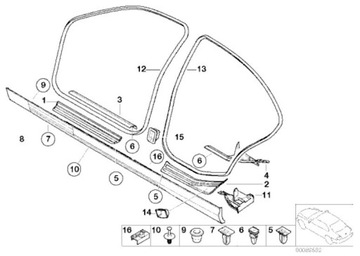 КРЫШКА + ВТУЛКА НАПРАВЛЯЮЩАЯ РЕМЕНЬ BMW E36 E46 E90 91