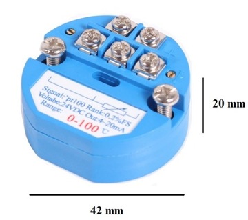 przetwornik PT100 0-300C 4-20mA
