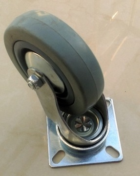 Zestaw kół 100 mm 4 szt szare 270 KG hamulec kółka