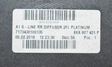 фото thumb №6, Audi a1 lift 8xa s-line диффузор спойлер бампера