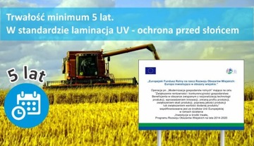 Tablica RZĄDOWA z BUDŻETu PAŃSTWA 60x40 ALU metal