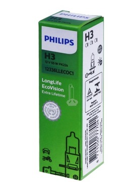 Автомобильная лампа Philips H3 55 Вт 12336LLECOC1