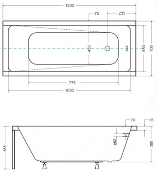 BESCO ПОЛЬША АКРИЛОВАЯ ВАННА 120x70 + КОРПУС + ЭКРАН + ЧЕРНЫЙ ДОЖДЕВОЙ ДУШ