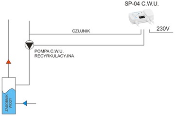 Контроллер насоса или пола SP-04 C.W.U.