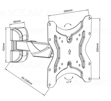 Крепление для телевизора 13–42 дюйма Arm VESA Manta Kruger Xiaomi