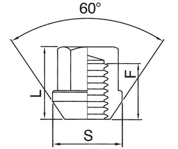 Контргайки SICUBLOC 12x1,5 конус 19