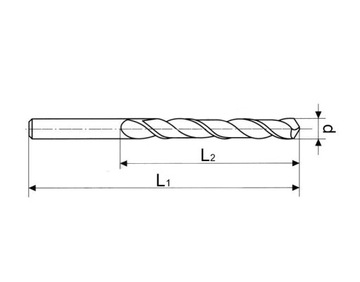 WIERTŁO DO METALU DŁUGIE FI 13 MM BIAŁE 13.0x480mm