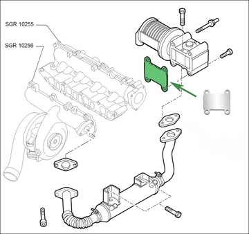 Заглушка EGR 1.9JTD ALFA ROMEO FIAT 1.9CDTi OPEL