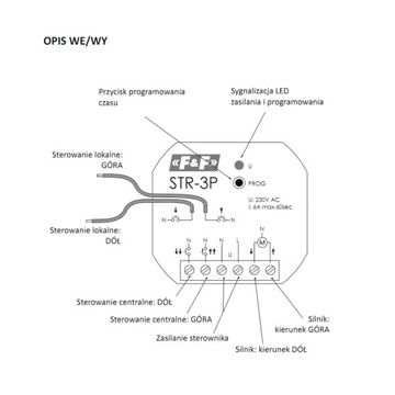 КОНТРОЛЛЕР РОЛЬСТАВНИ F&F ДЛЯ КОРОБОЧНЫХ МОТОРОВ STR-3P