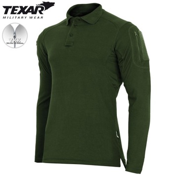 BLUZA WOJSKOWA KOSZULKA POLO Z DŁUGIM RĘKAWEM ELITE PRO TEXAR OLIWKOWA XXL