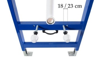 Zestaw 6w1 Slim 9cm Stelaż Podtynkowy WC H Chrom