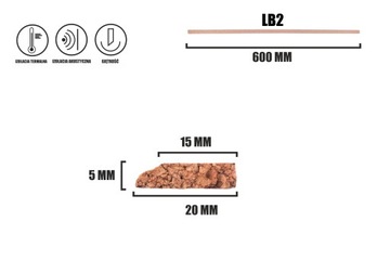 ПРОБКОВЫЕ ПОЛОСКИ отделка Lb1 Lb2 Lp3 Lp4 пробка