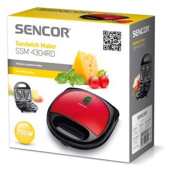 Sencor SSM4304RD Тостер для сэндвичей Металл Красный