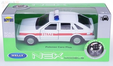 МОДЕЛЬ POLONEZ CARO PLUS GUARD WELLY 1:34 БЕЛЫЙ