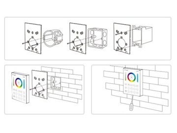 ДИСТАНЦИОННАЯ ПАНЕЛЬ MILIGHT B8 СВЕТОДИОДНАЯ ЛЕНТА 8 ЗОН RGB+CCT