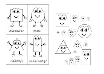 WYCINANKI MATEMATYCZNE - wklejki, figury, puzzle..