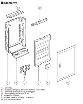 РАСПРЕДЕЛИТЕЛЬНЫЙ ЩИТ СКРЫТОГО МОНТАЖА RWN 4x12 LEGRAND 602434