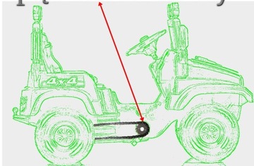 SAMOCHÓD TERENOWY JEEP NA PEDAŁY+ PRZYCZEPA+GRATIS