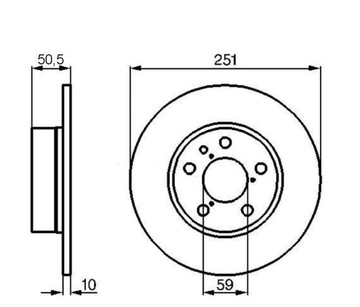 MIKODA 0338 GT DISCS и задние колодки ALFA ROMEO 147