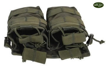 ŁADOWNICA NA 4 MAGAZYNKI AK-47 M16 MIL-TEC OTWARTA PODWÓJNA olive +GR.