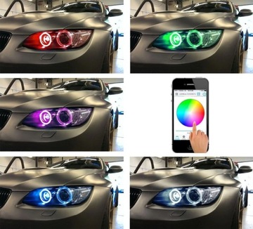 WIFI LED RGB МАРКЕРНЫЕ КОЛЬЦА BMW E90 E91 LCI 40W CREE