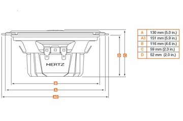 HERTZ DCX 130.3 НОВЫЕ АВТОМОБИЛЬНЫЕ КОЛОНКИ 13 см 80 Вт