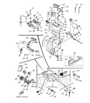NOWY ORYGINALNY PRZEKAŹNIK YAMAHA YFZ 450 R 09-19