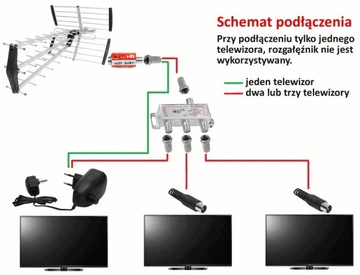 Антенный усилитель DVB-T 12В 20дБ линейный W-20