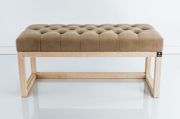 75 Producent Ławka Pikowana Cappuccino EMRA WOOD