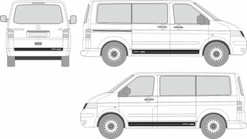 Наклейки на автомобиль VW T5 multivan Edition 25