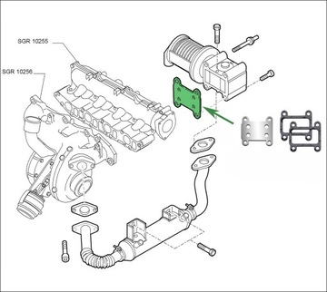 Zaślepka EGR ALFA ROMEO FIAT 1.9JTDM OPEL 1.9CDTi