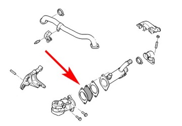 020 Заглушка EGR FORD Focus, Mondeo, Galaxy