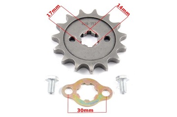 ПЕРЕДНЯЯ ЗВЕЗДОЧКА 428 15 ЗУБЦИЙ МОТОЦИКЛА QUAD ATV CROS